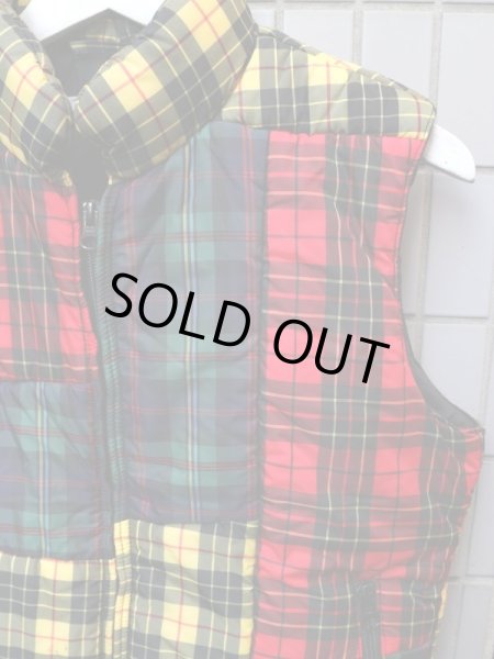 画像3: 【COMME des GARCONS SHIRT コムデギャルソン シャツ】 クレイジーチェック柄ダウンベスト (3)