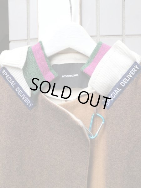 画像3: 【BODYSONG ボディーソング】 カラビナデザインウールコート (3)