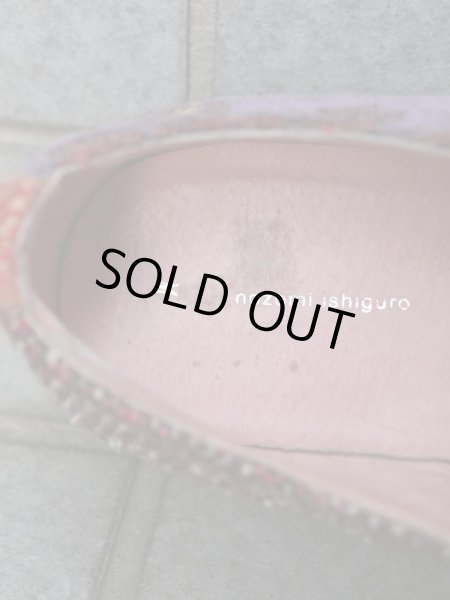 画像8: 【NOZOMI ISHIGURO ノゾミイシグロ】 クレイジーパターンウールクリーパーシューズ (8)