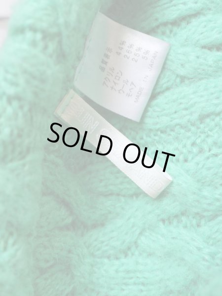 画像4: 【STOF ストフ】 ブラック×ネオングリーンニットスヌード (4)