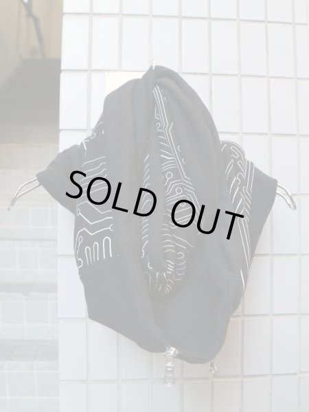 画像2: 【kakuremi カクレミ】 グラフィック柄ジッパー付きスヌード (2)