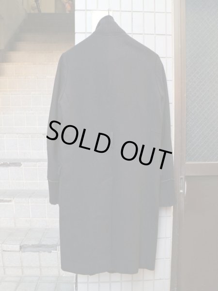 画像2: 【UNDER COVER ISM アンダーカバー イズム】 ハイネックリブウールコート (2)