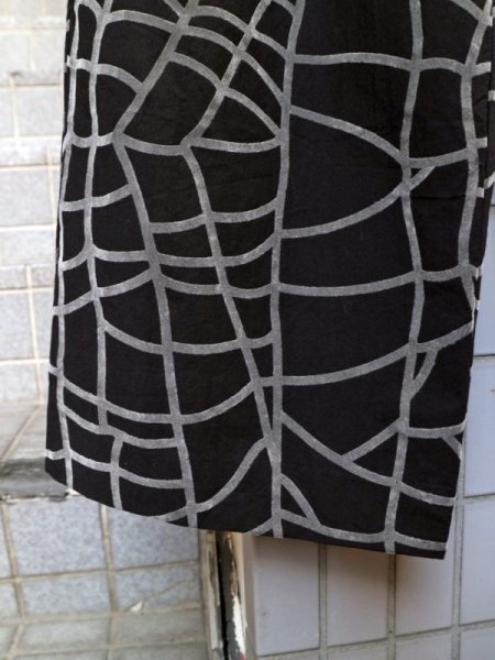 画像4: 【ha za ma はざま】 カーブライン柄ワイドパンツ  (4)