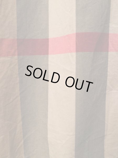 画像4: 【BURBERRY バーバリー】 ノバチェック×ハウスチェック柄切替デザインビッグシャツ (4)