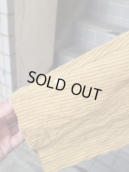 画像4: 【YANTOR ヤントル】 リネン地ストライプ柄プルオーバーシャツ (4)