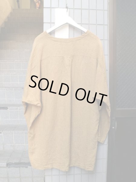 画像2: 【YANTOR ヤントル】 リネン地ストライプ柄プルオーバーシャツ (2)