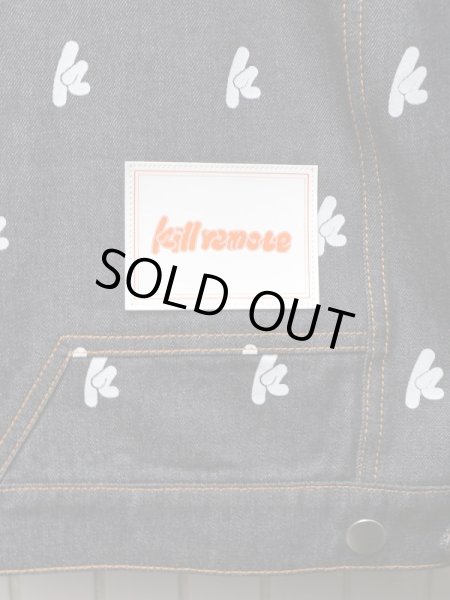 画像4: 【kill remote キルリモート】 ロゴプリントデニムジャケット (4)