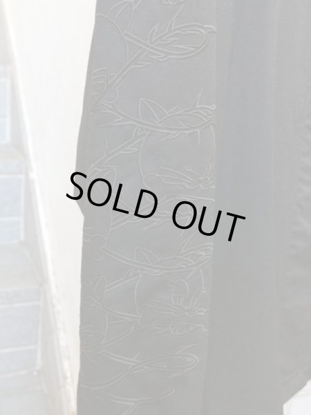 画像3: 【kill remote キルリモート】 猫刺繍ギャバ地ブルゾン (3)