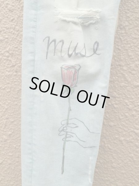 画像3: 【guernika ゲルニカ】ハンドペイントデニムパンツ (3)