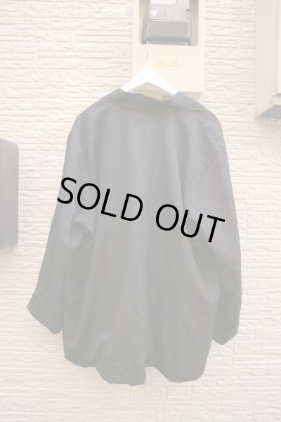 画像4: 【BISHOOL ビシュール】Wool Gabardine KIMONO Drape Jacket キモノドレープジャケット (4)