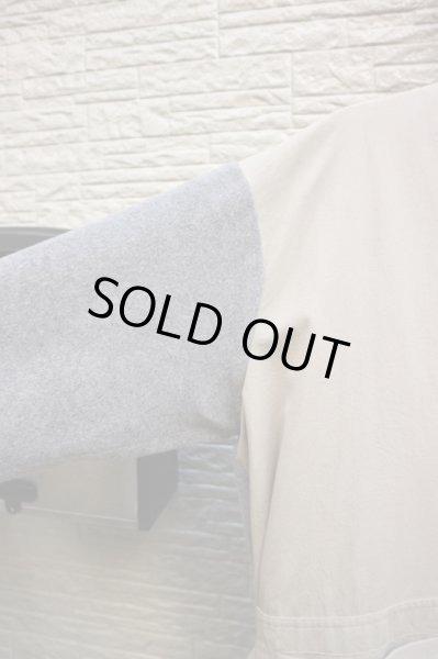 画像3: 【sneeuw スニュウ】ウール地切替デザインノーカラーコート (3)