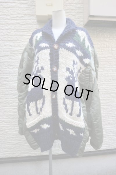 画像8: 【tomoki yurita トモキユリタ】リメイク再構築カウチン×MA-1ジャケット (8)