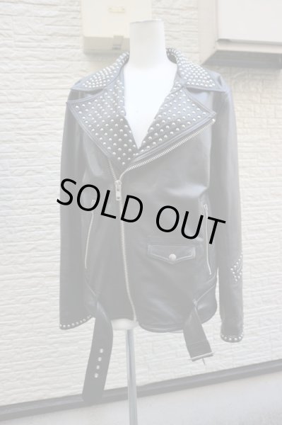 画像6: 【SUB-AGE サベージ】スタッズダブルライダースジャケット (6)