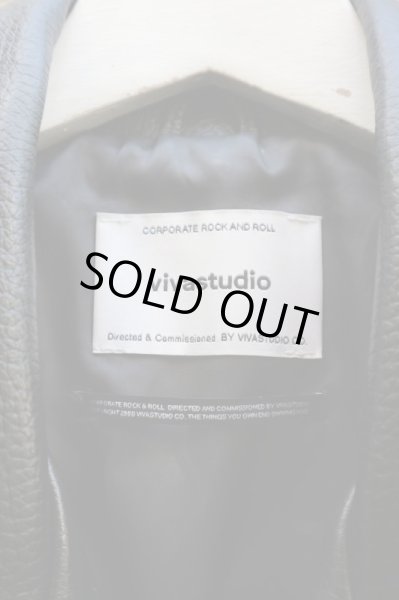 画像5: 【vivastudio ビバスタジオ】ダブルレザーライダースジャケット (5)