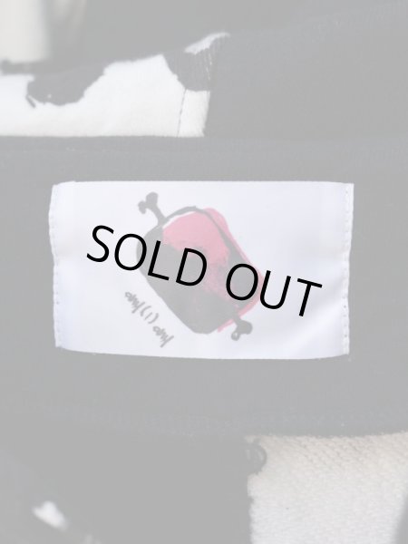 画像6: 【ha za ma any(|)any はざま エニーエニー】柄切替アシンメトリースウェットパーカー (6)