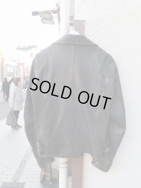 画像2: 【DIESEL ディーゼル】ダブルレザーライダースジャケット (2)