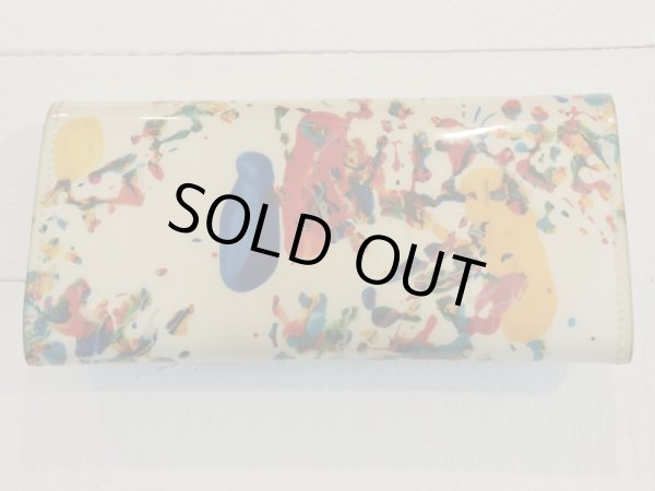 画像2: 【macromauro マクロマウロ】ペイント柄長財布 (2)