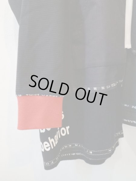 画像4: 【BODYSONG ボディーソング】RandomWHOODIE2 ギャバウール地アシンメトリーデザインジップパーカー (4)