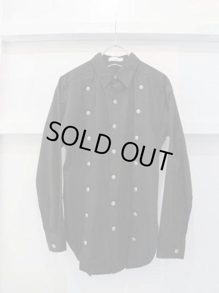 画像2: 【ha za ma はざま】意味無き監視に溺れた悲哀のシャツブラウス (2)