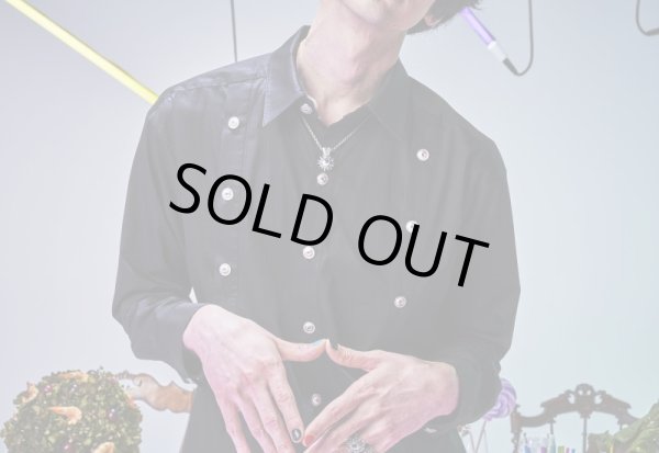 画像8: 【ha za ma はざま】意味無き監視に溺れた悲哀のシャツブラウス (8)