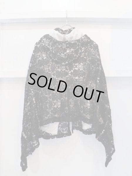 画像2: 【COMME des GARCONS COMME des GARCONS コムデギャルソン コムコム】レース地ポンチョ (2)