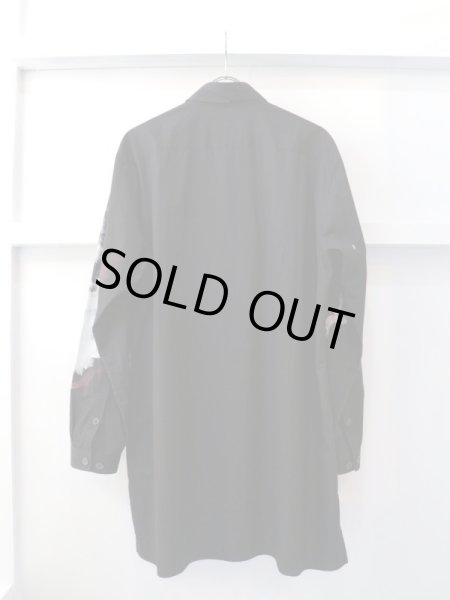 画像2: 【B Yohji Yamamoto ビー ヨウジヤマモト】HAND PAINTED BROAD SHIRT ハンドペイントブロードシャツ (2)