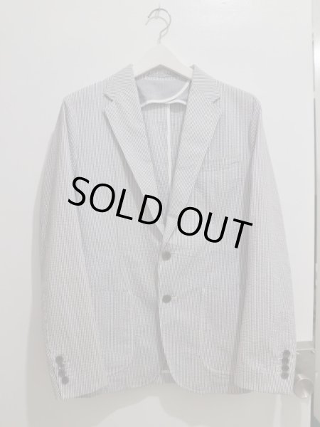 画像2: 【ESTNATION エストネーション】シアサッカージャケット＋ジレ＋パンツ 3ピースセットアップ (2)