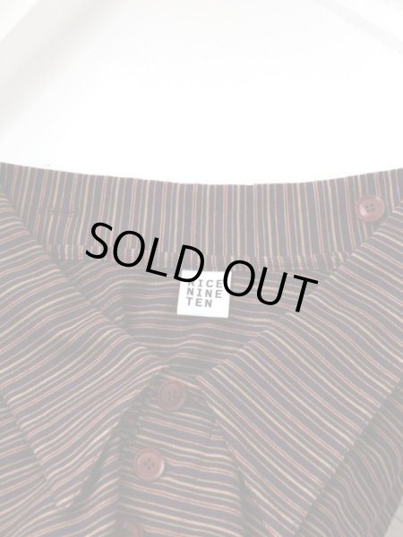 画像5: 【RICE NINE TEN ライスナインテン】MULTI STRIPE KNIT ODD OVER POLO 2WAYSニットポロシャツ (5)