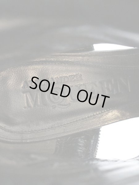 画像6: 【Alexander McQUEEN アレキサンダーマックィーン】ジッパーピンヒールブーツ ブーティー サンダルブーツ (6)