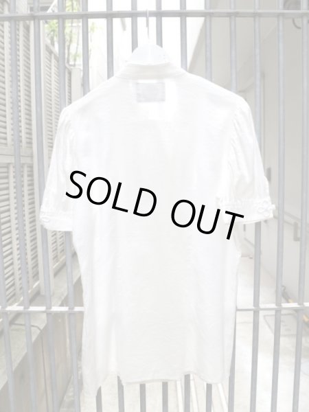 画像2: 【kemono けもの】ちゃいなーなしゃつ パフスリーブチャイナシャツ (2)