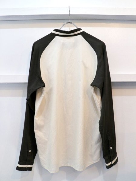 画像2: 【ETHOSENS エトセンス】ラグラン切替デザイン長袖シャツ (2)