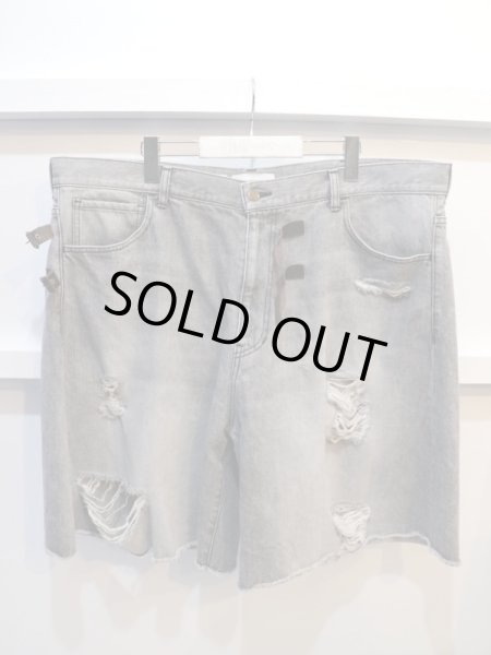 画像5: 【FACETASM ファセッタズム】キルトダメージハーフデニムパンツ (5)