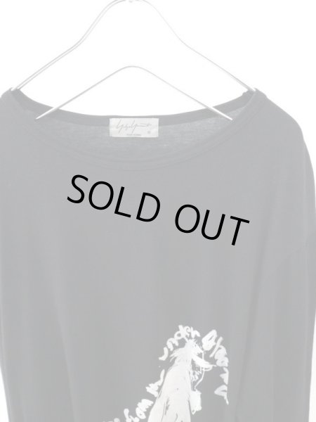 画像4: 【Yohji Yamamoto POUR HOMME ヨウジヤマモト プールオム】抜染メッセージプリント長袖カットソー (4)