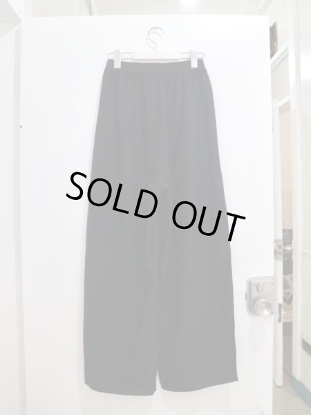 画像2: 【ka na ta カナタ】always summer pants サマーウール地イージーパンツ 黒 (2)