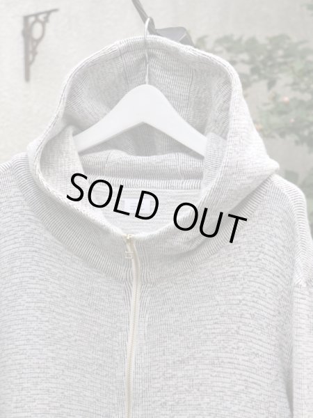 画像3: 【HATRA ハトラ】パイルニット地ハイネックパーカー (3)