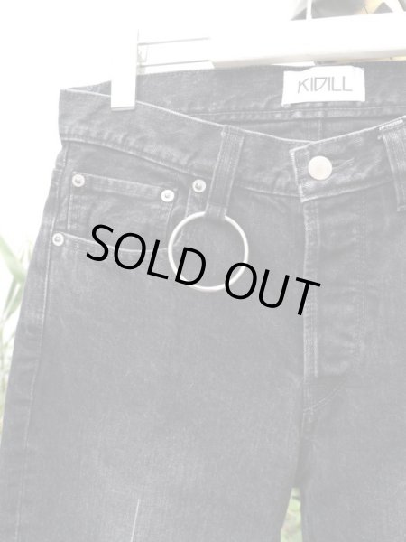 画像3: 【KIDILL キディル】Boot Cut Denim Pants ブーツカットブラックデニムパンツ (3)