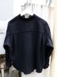 画像2: 【ka na ta カナタ】navy xm shirt ウールシャツ (2)
