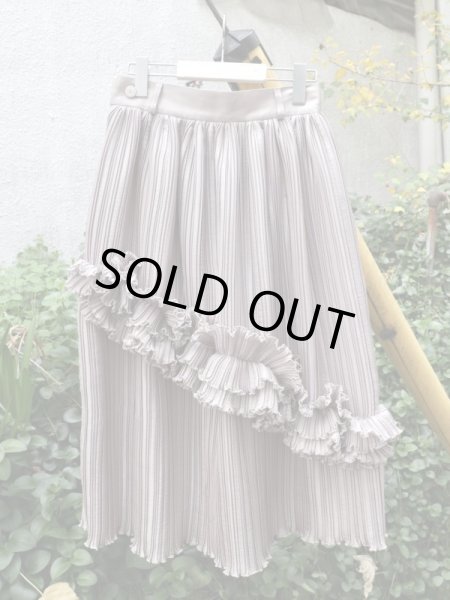画像5: 【ha za ma はざま】溶けゆく彩光のフリルスカート (5)
