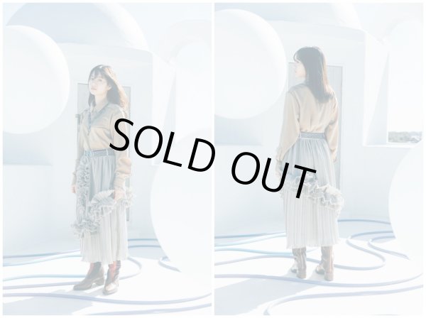 画像7: 【ha za ma はざま】溶けゆく彩光のフリルスカート (7)