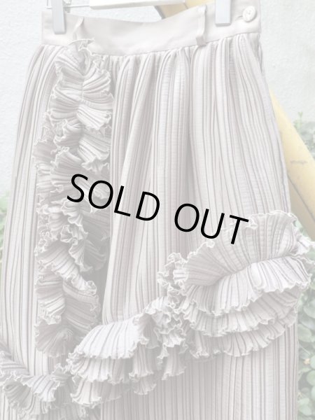 画像3: 【ha za ma はざま】溶けゆく彩光のフリルスカート (3)