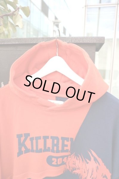 画像4: 【kill remote キルリモート】ロゴ切り換えスウェットパーカー (4)