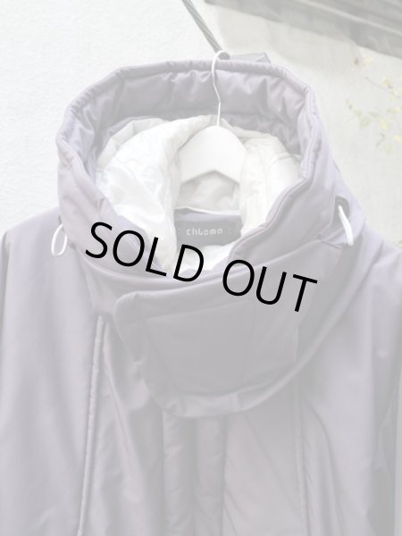 画像4: 【chloma クロマ】シェルターコート ロング バイオネイビー (4)