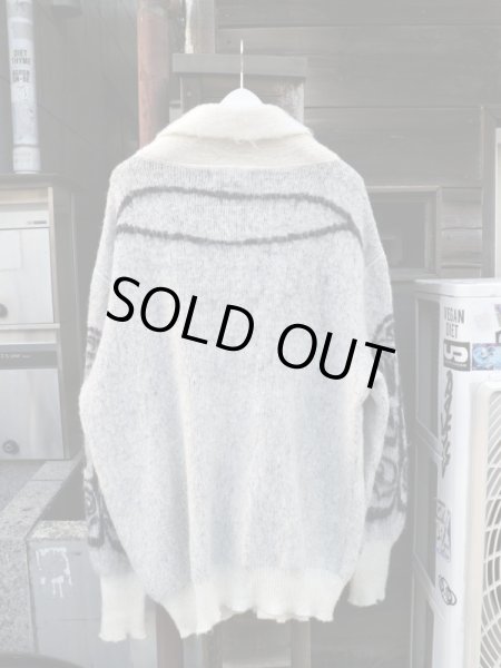 画像2: 【FACETASM ファセッタズム】トーテムポール柄モヘアニットカーディガン (2)