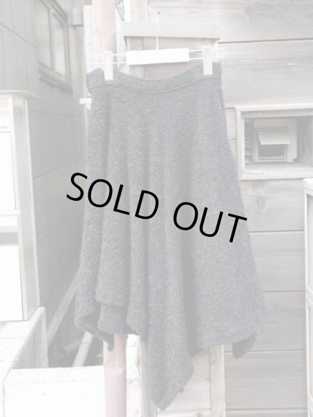 画像2: 【tricot COMME des GARCONS トリコ コムデギャルソン】VINTAGE OLD イレギュラーヘムスカート (2)