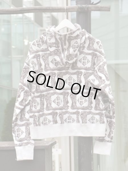 画像2: 【ha za ma はざま】Unaddressed Requiem logoparka グラフィックロゴプリントスウェットパーカー (2)