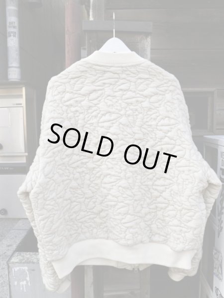 画像2: 【MATSUFUJI マツフジ】23aw Leaves Quilted Jacquard Jacket キルティングジャガード織りボンバージャケット (2)