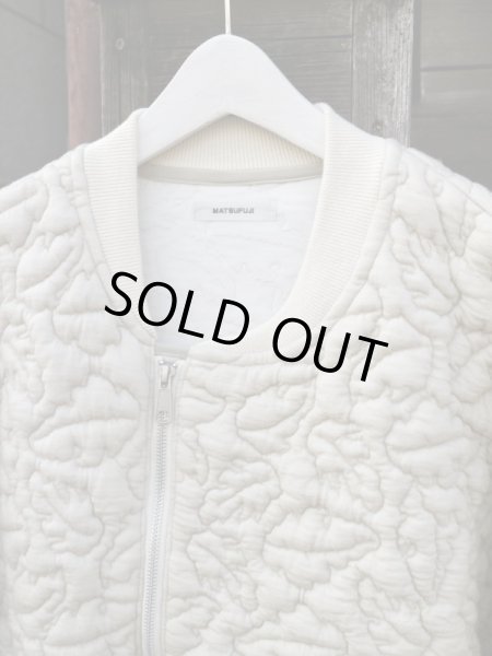 画像3: 【MATSUFUJI マツフジ】23aw Leaves Quilted Jacquard Jacket キルティングジャガード織りボンバージャケット (3)