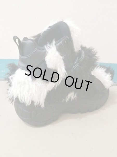 画像5: 【IKUMI イクミ】エコファー装飾厚底スニーカー (5)