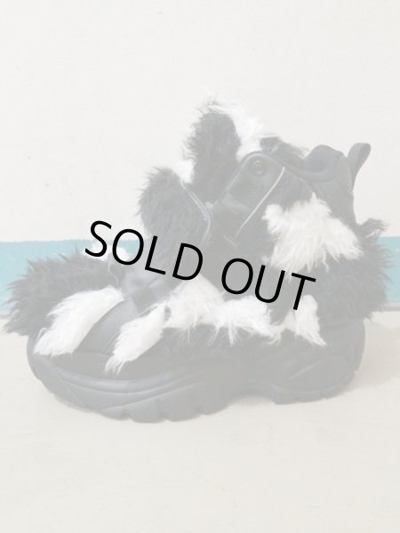 画像3: 【IKUMI イクミ】エコファー装飾厚底スニーカー (3)