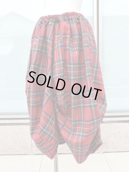 画像1: 【NIPPON 日本極東貿易】タータンチェック柄バルーンスカート RED (1)